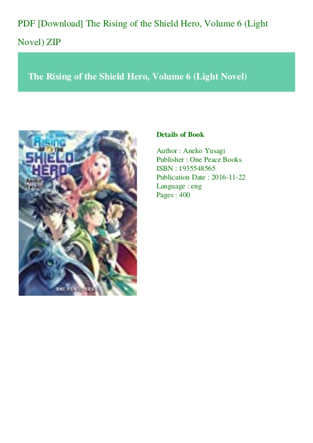 the rising of the shield hero ln pdf